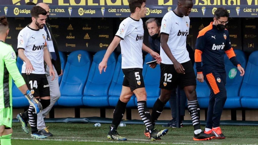 Mouctar Diakhaby, durante el Cádiz - Valencia