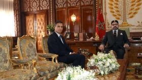 Pedro Sánchez y el rey de Marruecos Mohamed VI durante la reunión que mantuvieron en 2018.