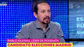El candidato de Podemos a la Comunidad de Madrid, Pablo Iglesias, este miércoles en Antena 3.