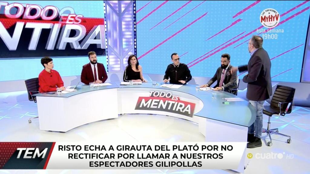 Risto Mejide echó a Girauta del plató hace un año.