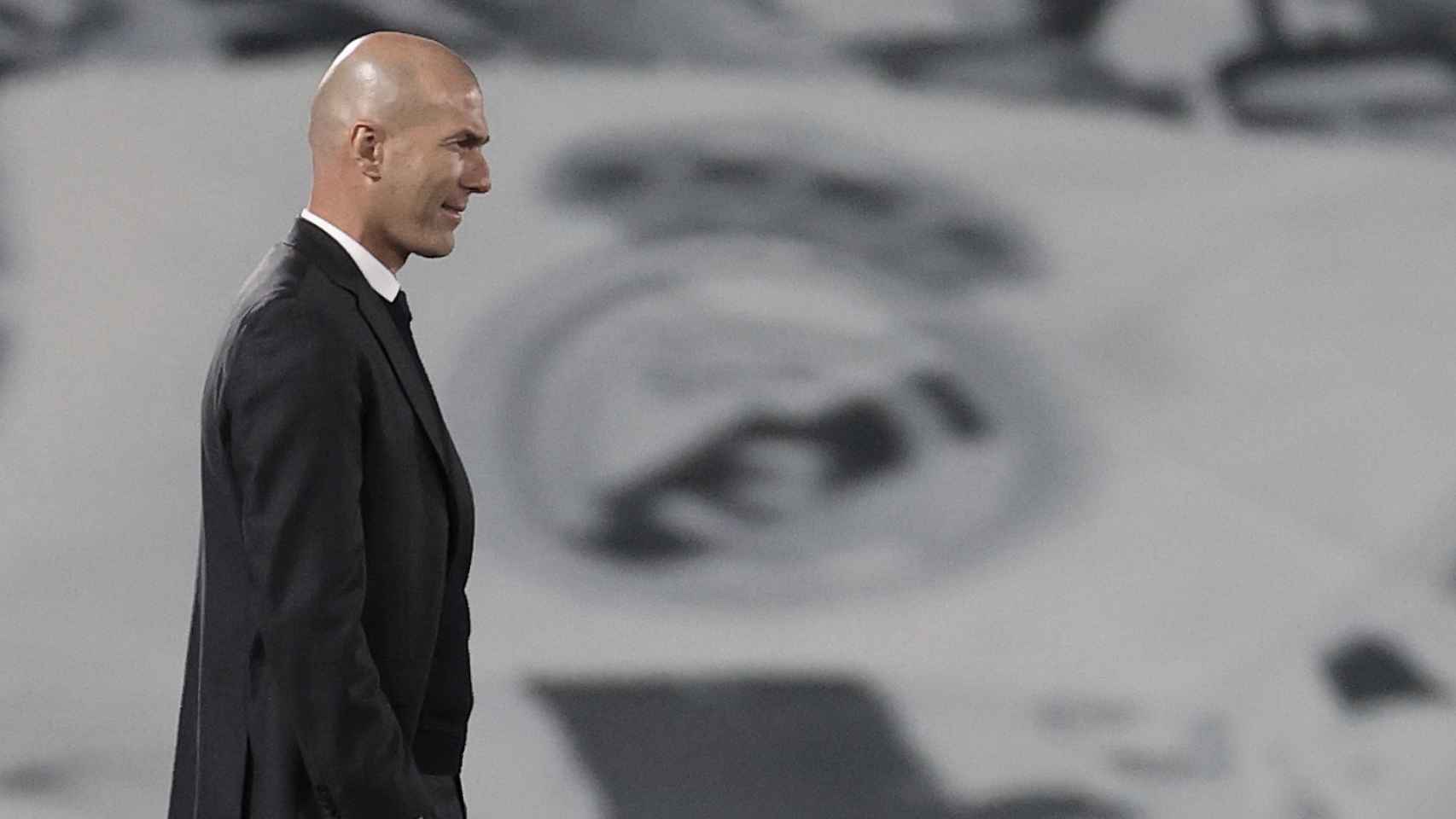 Zidane, en el estadio Alfredo di Stéfano