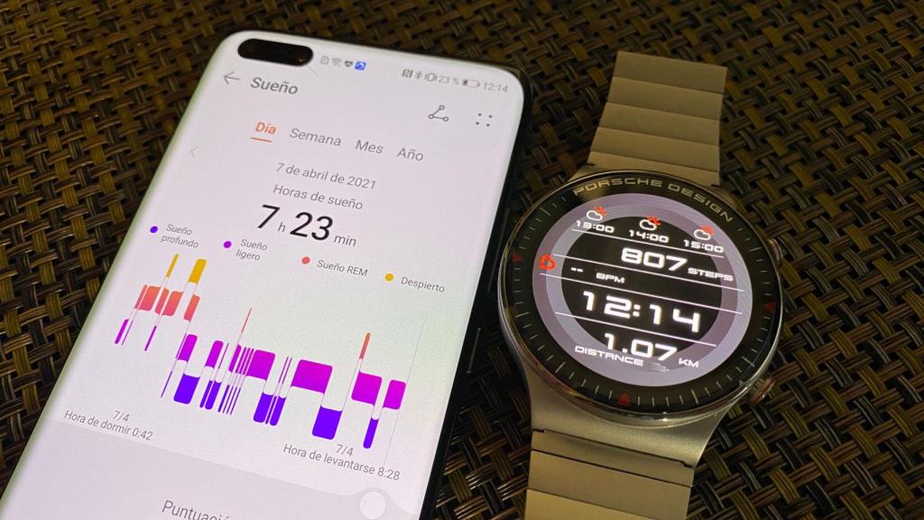 El reloj de Porsche y Huawei permite registrar el sueño y muchos más datos