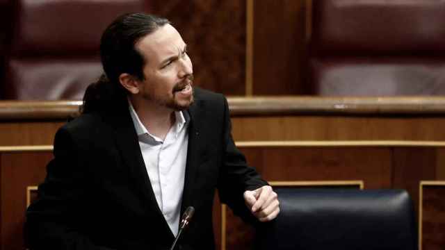 Pablo Iglesias en el Congreso de los Diputados.