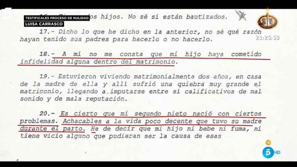 El informe de Luisa Carrasco, madre de Antonio David.