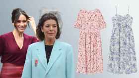 Meghan Markle y Carolina de Mónaco, junto a los diseños de H&M, en un montaje de JALEOS.