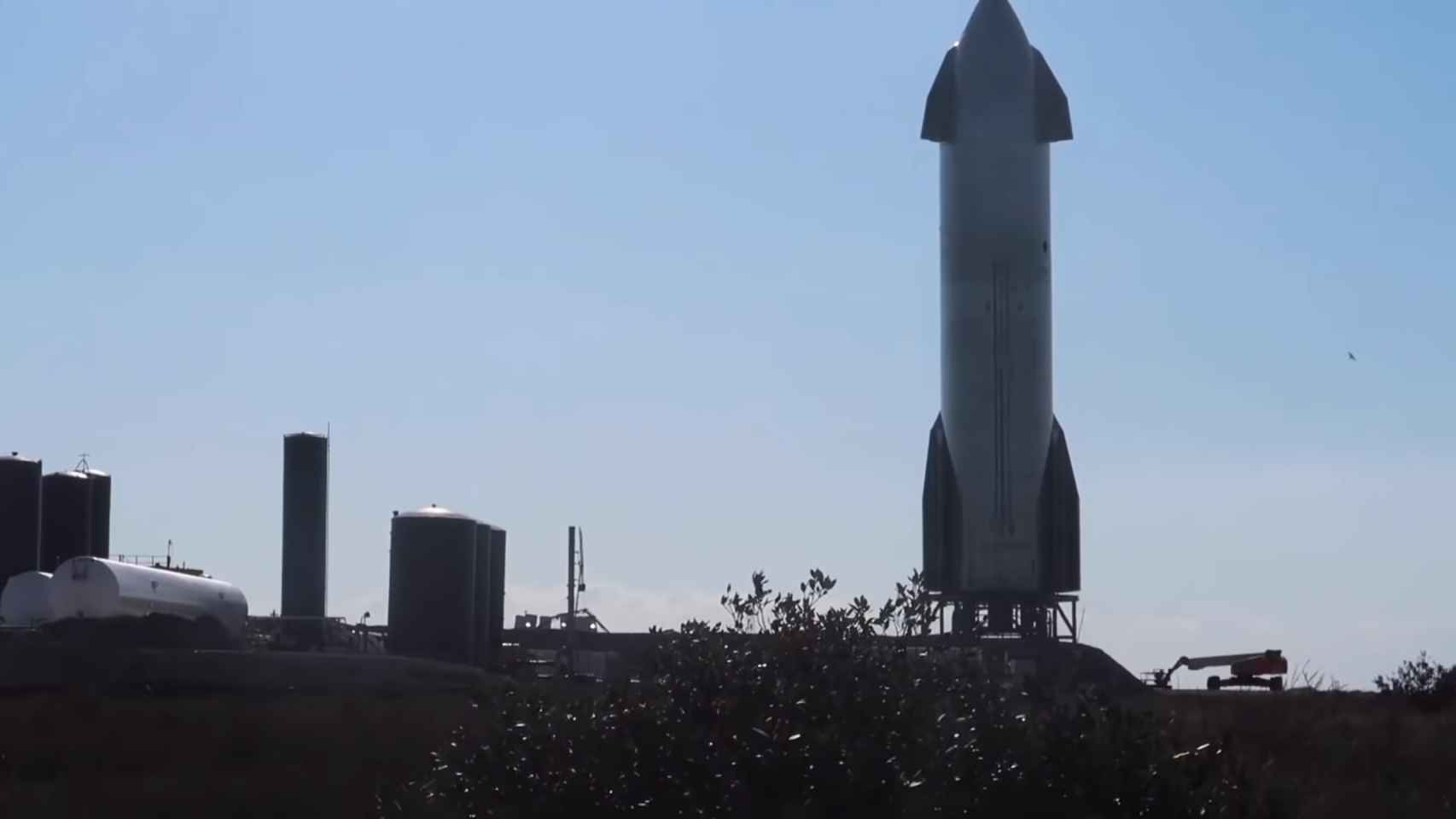 Prototipo de la SN11 en las instalaciones de SpaceX