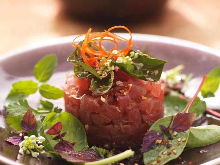 Tartar de atún.