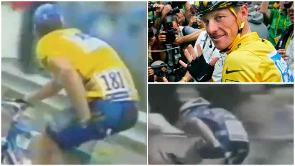 El gesto que 'delata' a Lance Armstrong