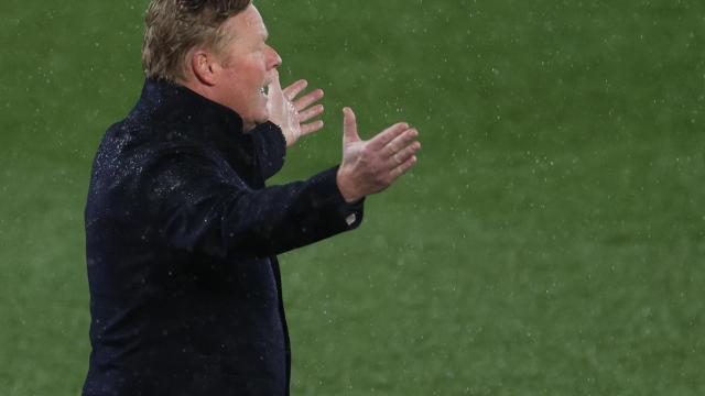 Ronald Koeman, durante El Clásico de Liga