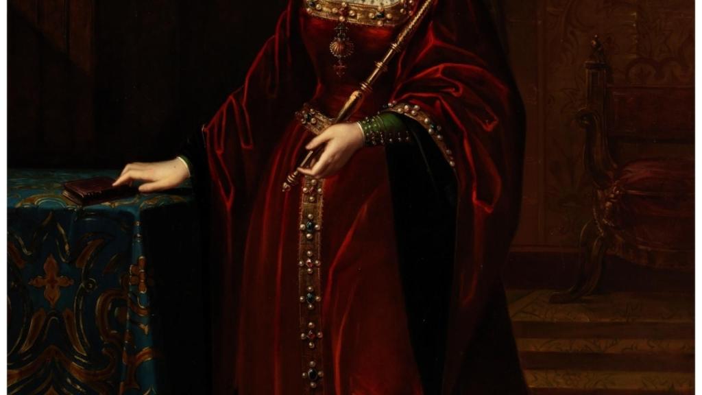 Retrato de Isabel la Católica, según Luis de Madrazo y Kuntz.