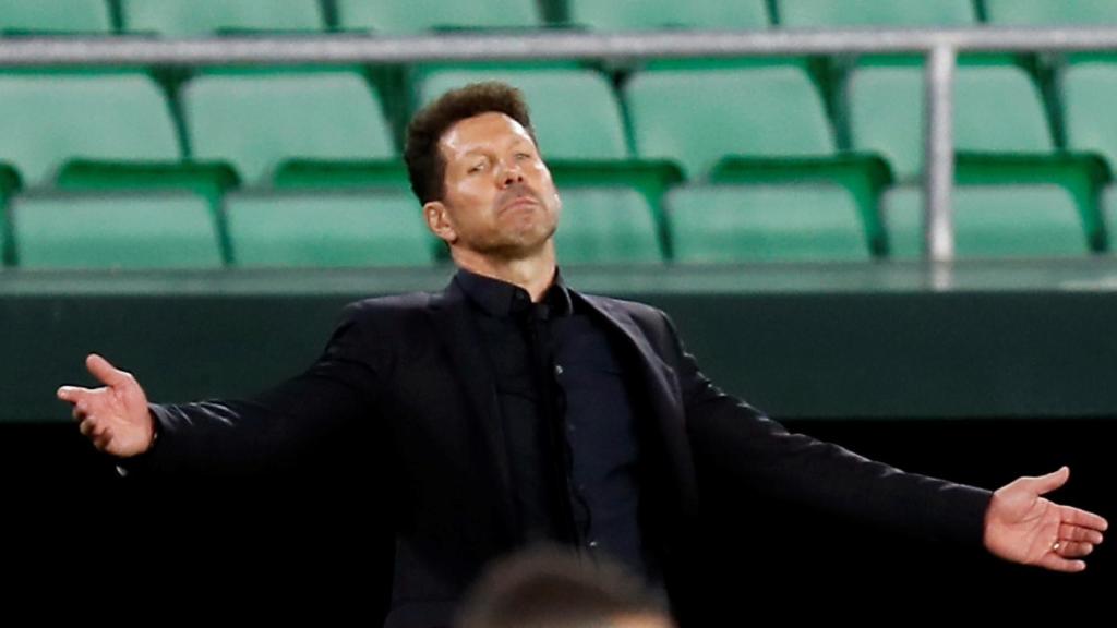 El 'Cholo' Simeone durante el partido contra el Betis