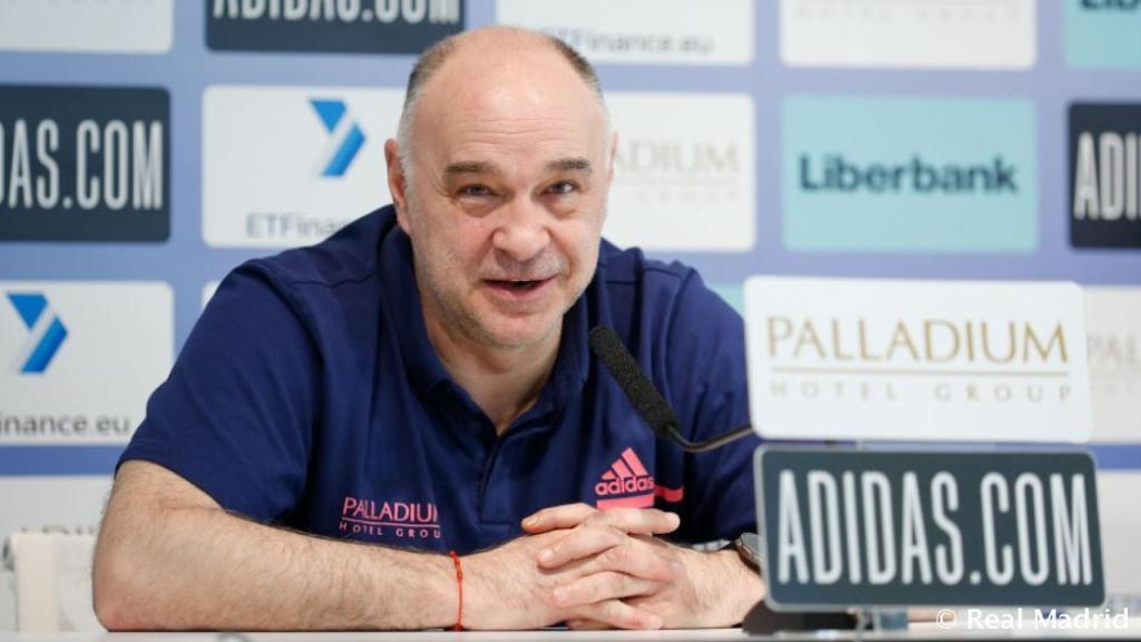 Pablo Laso, en rueda de prensa previa de la Liga Endesa