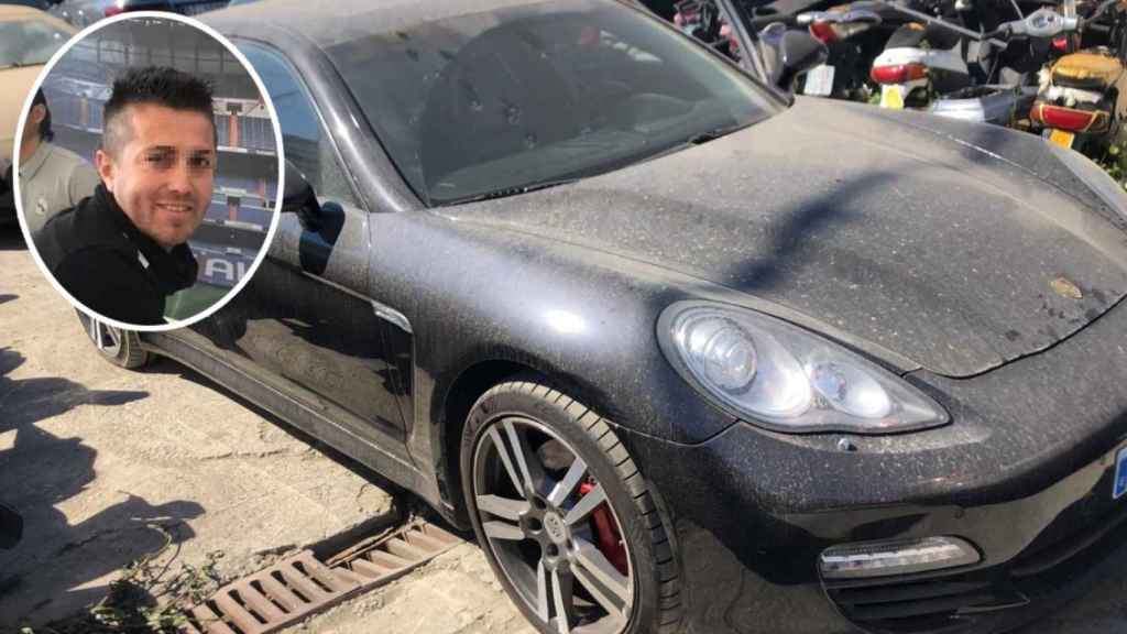 Las autoridades policiales se incautaron de varias propiedades de Sergio G. M., entre ellas su Porsche, que aparece en la imagen.