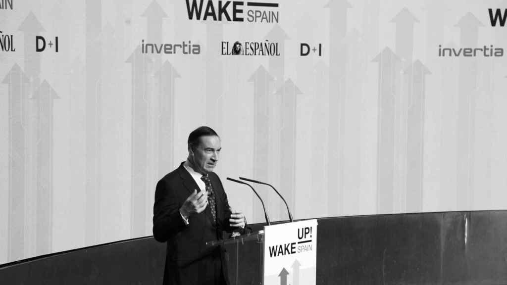 Pedro J. Ramírez, director y presidente ejecutivo de EL ESPAÑOL, durante la inauguración de Wake Up!, Spain.