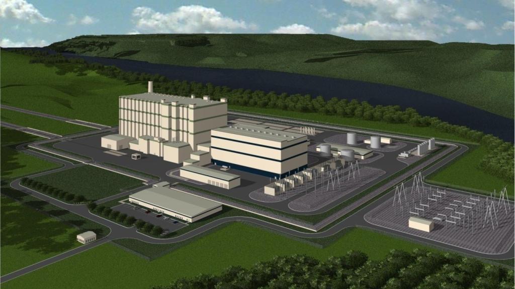 Esquema de planta nuclear de TerraPower