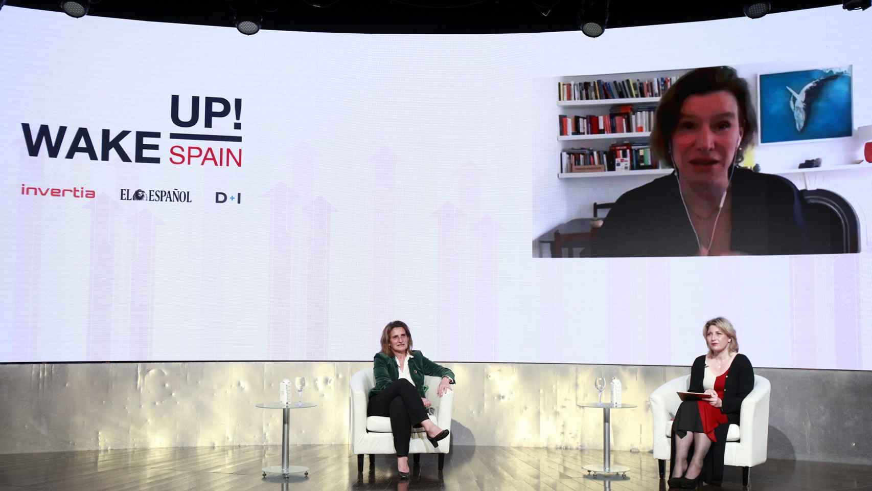 Teresa Ribera y Marina Mazzucato conversan en Wake Up, Spain! con la periodista Laura Ojea.