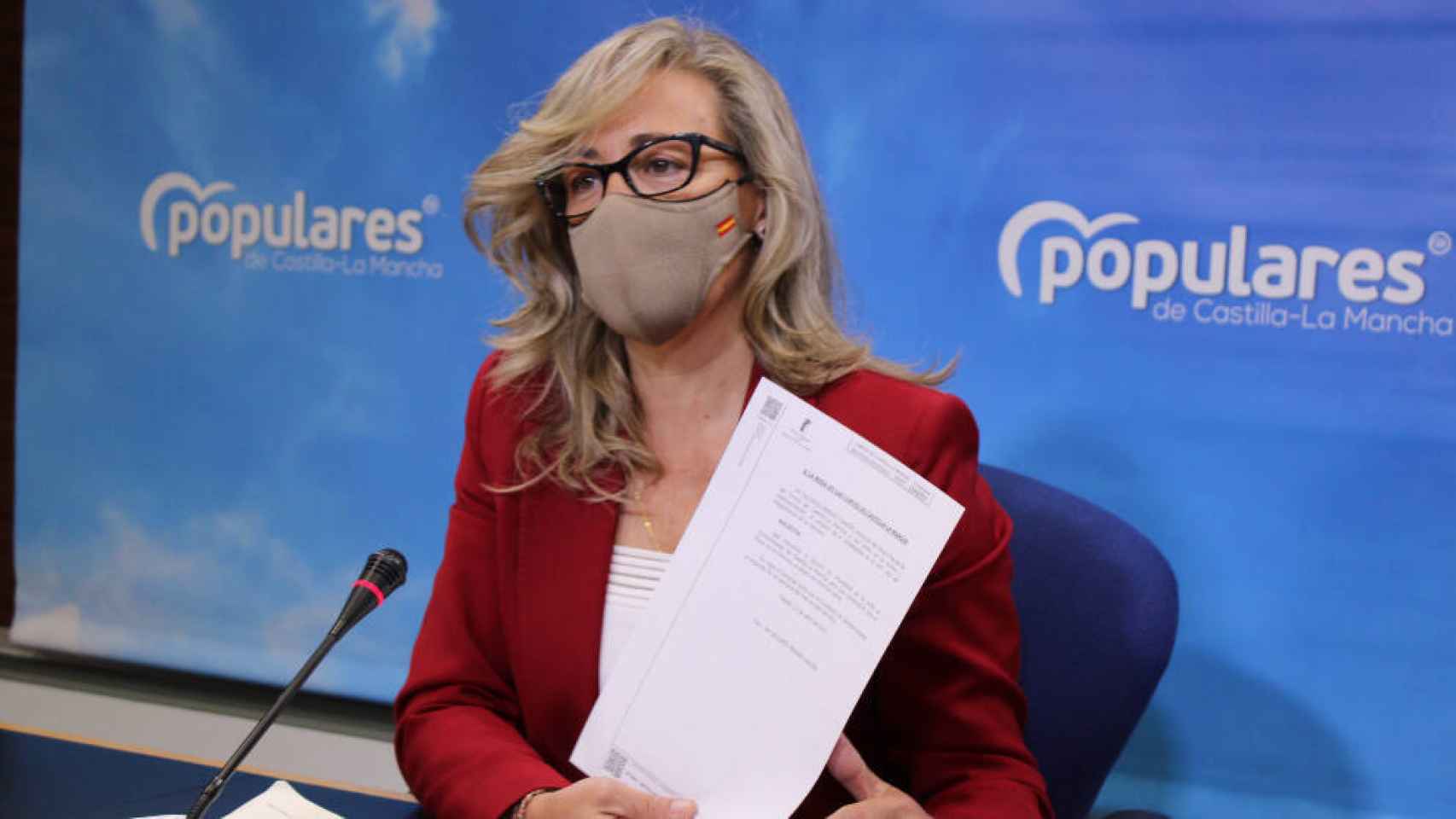 Lola Merino, portavoz del Grupo Parlamentario Popular en las Cortes de Castilla-La Mancha