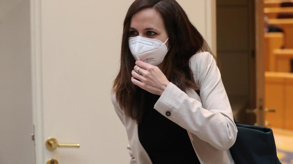 Ione Belarra, ministra de Derechos Sociales, en el Senado.