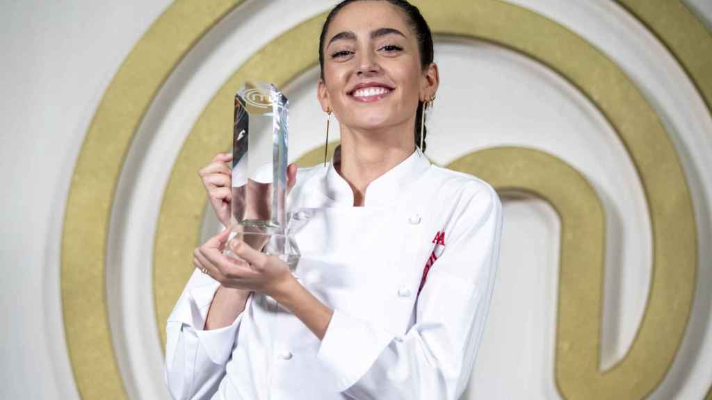Ana Iglesias, after becoming the winner of the eighth edition of 'MasterChef'.