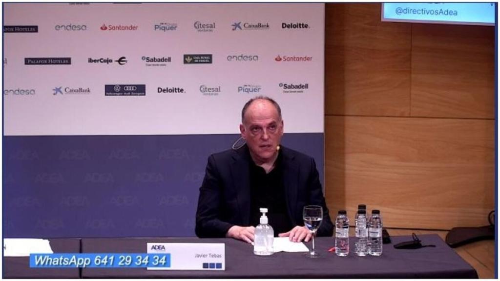 Javier Tebas, en el Foro ADEA