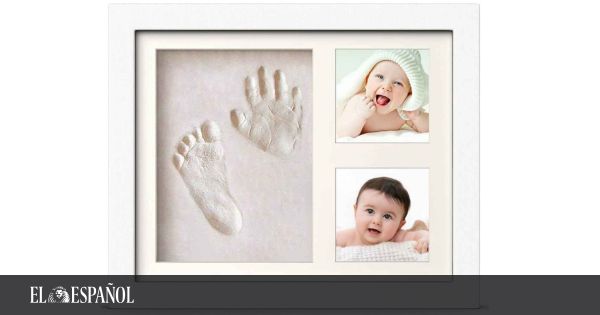 Kit de yeso para manos y pies de bebé con marco 
