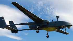 Imagen del IAI Heron, también conocido como Majatz-1, dron israelí desarrollado por Malat.