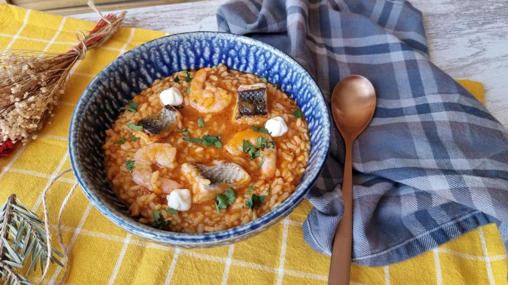 seguro Subordinar Bajar Arroz caldero murciano de lubina y langostinos, una receta marinera