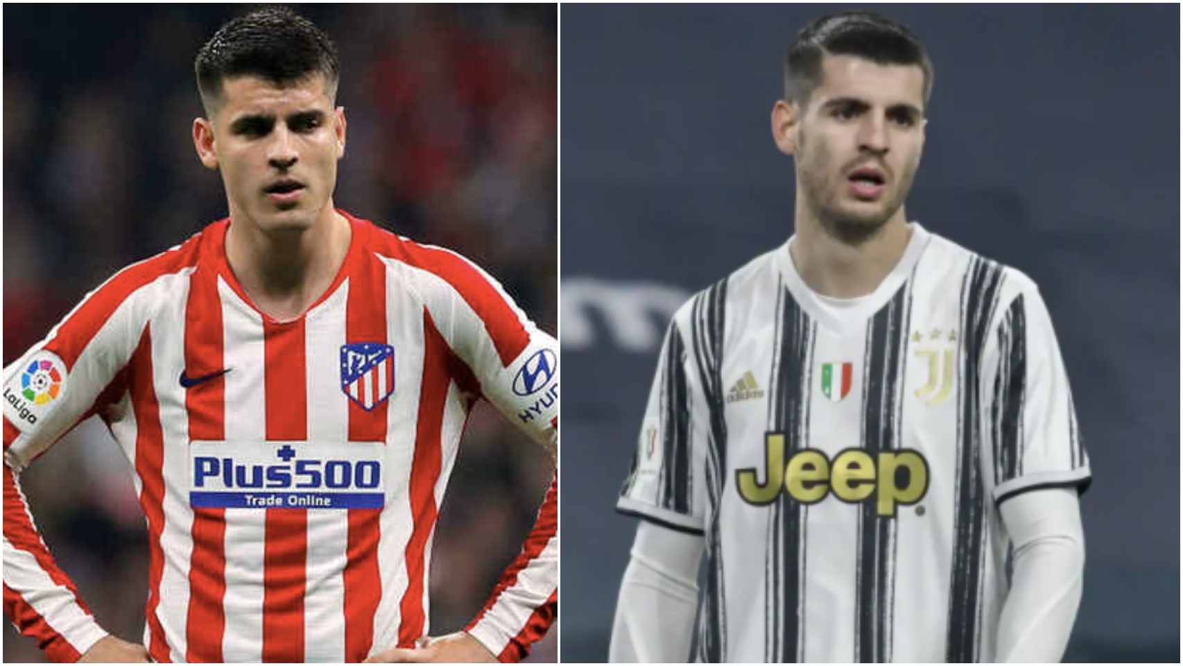 Morata, en el Atlético y la Juventus