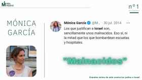 ACOM recoge las declaraciones antisemitas de la candidata Mónica García.