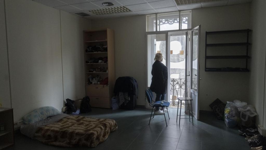 Habitación de Susana en el albergue.
