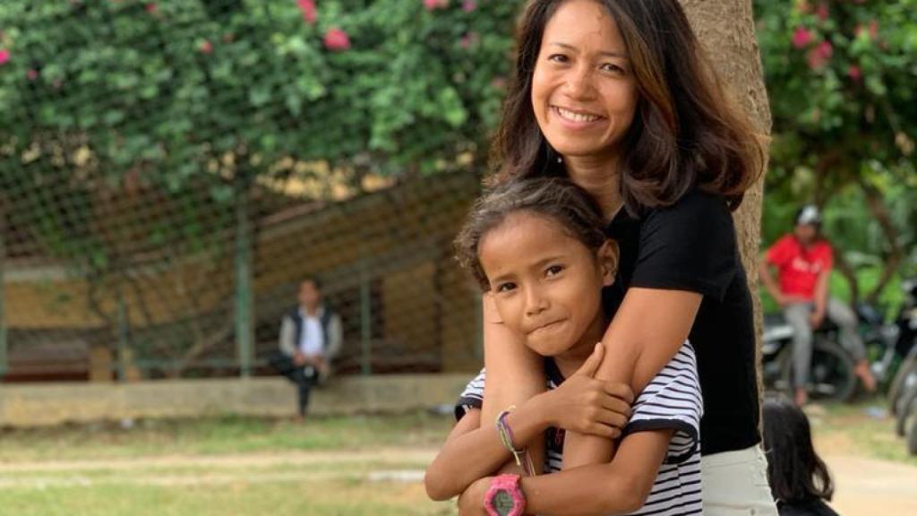 Phia Nim, de 36 años, en una comunidad de la Prefectura de Battambang (Camboya).