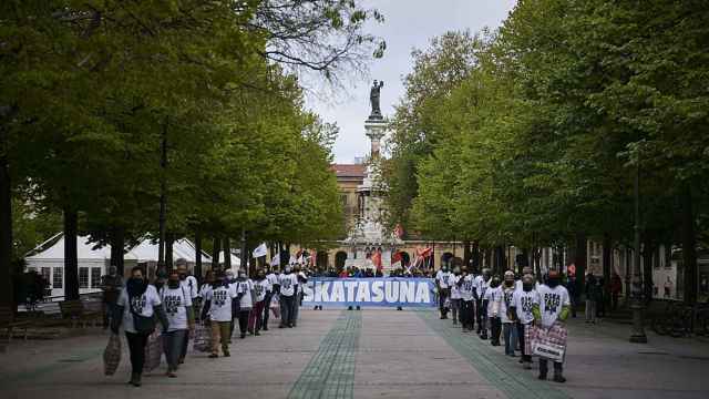 La manifestación de Sortu en Pamplona.