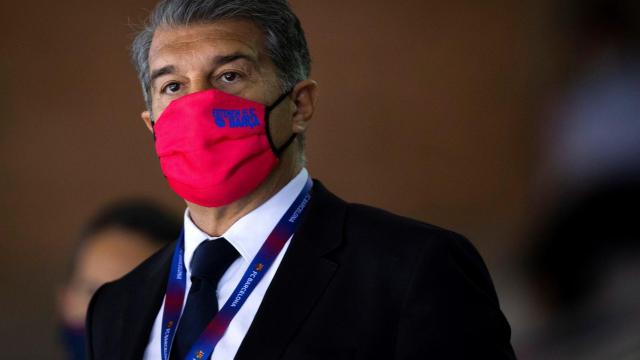 Joan Laporta, durante la final de la Copa del Rey