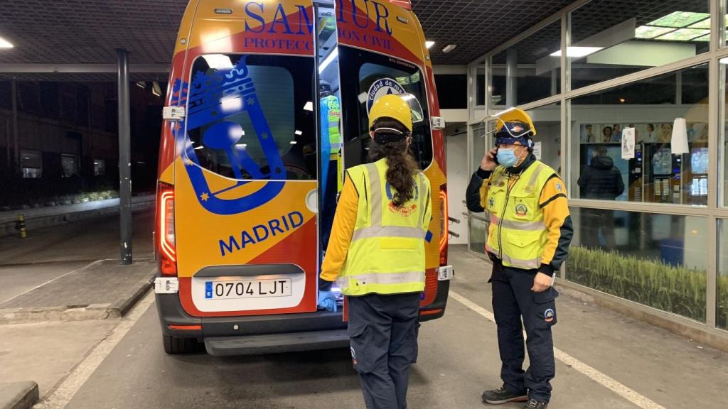 Ambulancia del Samur-Protección Civil.