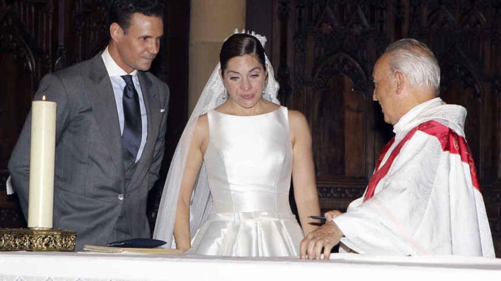 Imagen de la boda de Leire Martínez y Jacobo Bustamante en 2014.