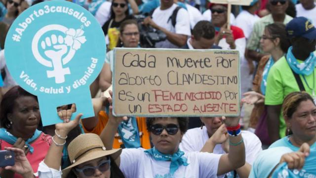 Imagen de archivo de una manifestación a favor del aborto en República Dominicana.