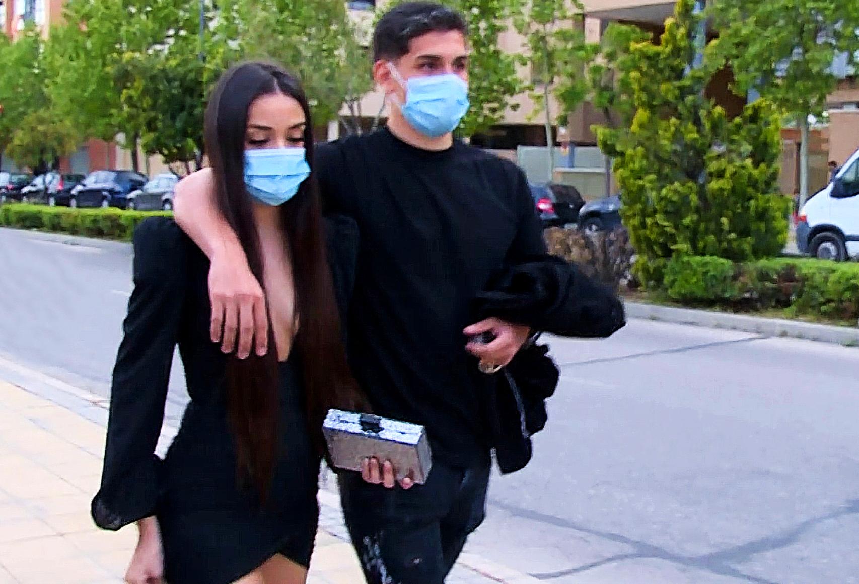 Julia y su novio, Brayan Mejía, cenaron juntos por el cumpleaños de la joven.