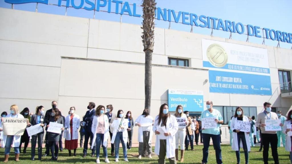 Protesta del Comité de Empresa a finales de marzo de este año