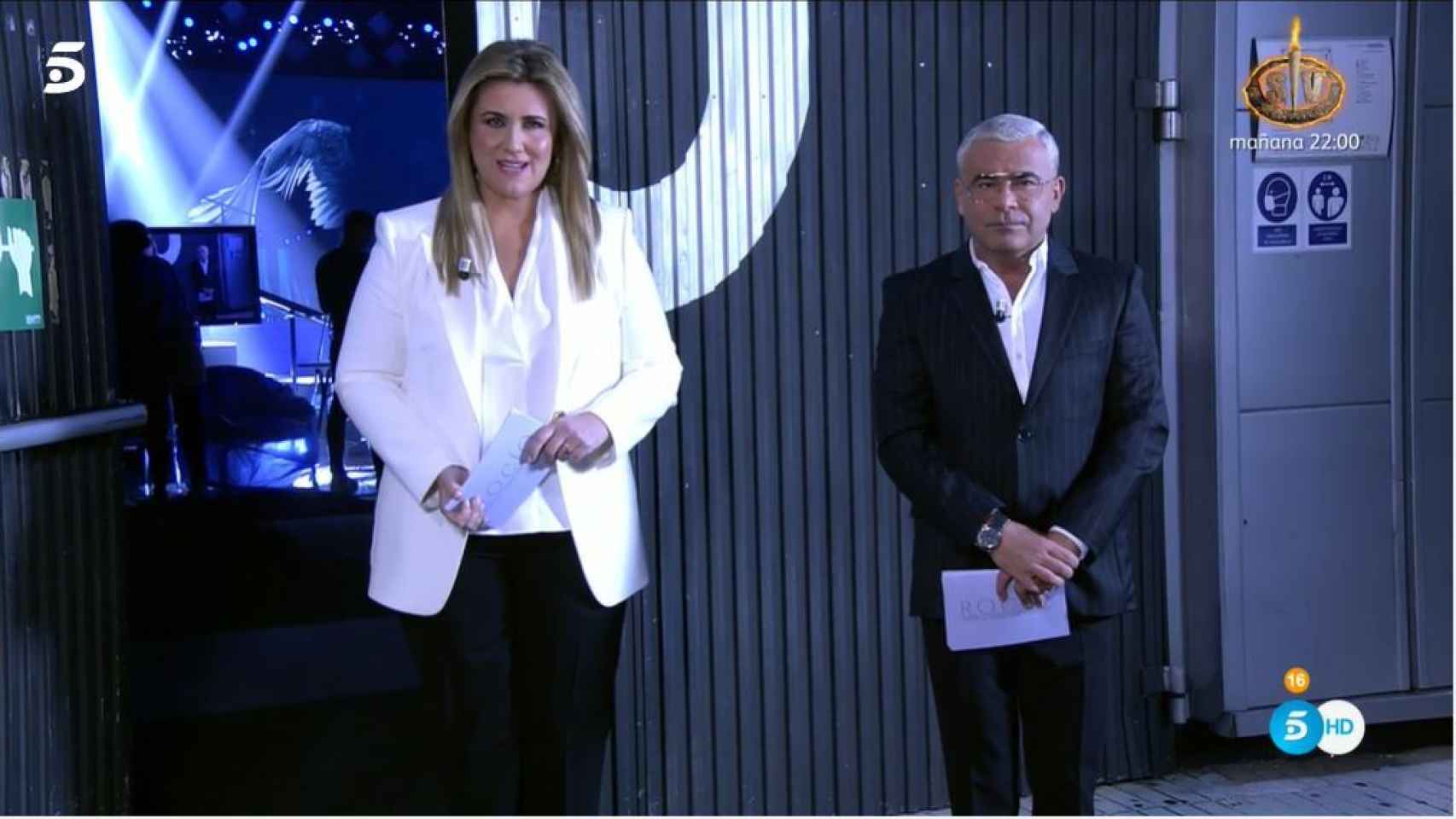Carlota y Jorge Javier al comienzo del programa especial.