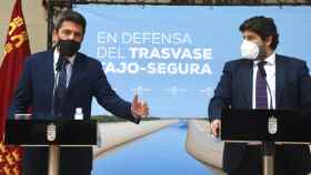 Mazón y López Miras, este martes en la firma del acuerdo.