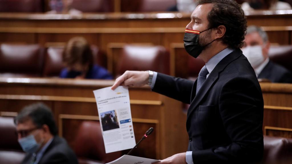 Iván Espinosa de los Monteros, durante la sesión parlamentaria de este miércoles.