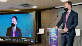 El consejero Celdrán, durante la presentación de la Federación Nacional de Digitalización y Blockchain.