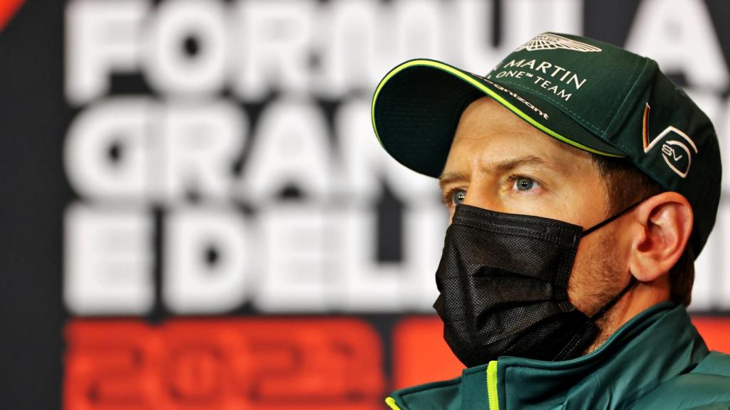 Vettel en la rueda de prensa del Gran Premio de la Emilia Romaña