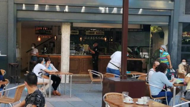 Imagen de una terraza en la localidad toledana de Talavera de la Reina. Foto: Europa Press