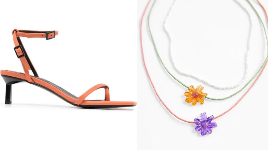 La 'influencer' optaba por unas sandalias de la marca Senso y unos collares de Zara para brindar un toque de color al 'look'.