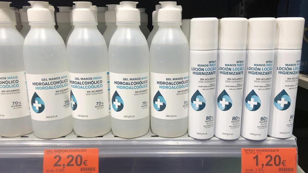 Gel hidroalcohólico en espray.