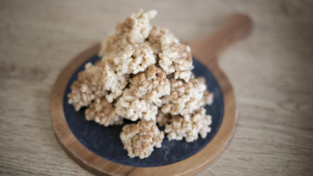 Las galletas de arroz con leche integral inventadas por la chef Bárbara.