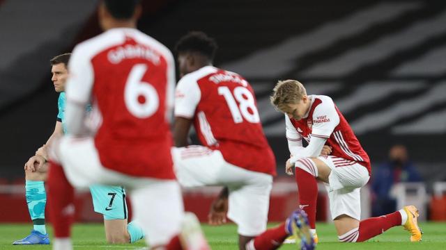 Martin Odegaard, durante un partido con el Arsenal