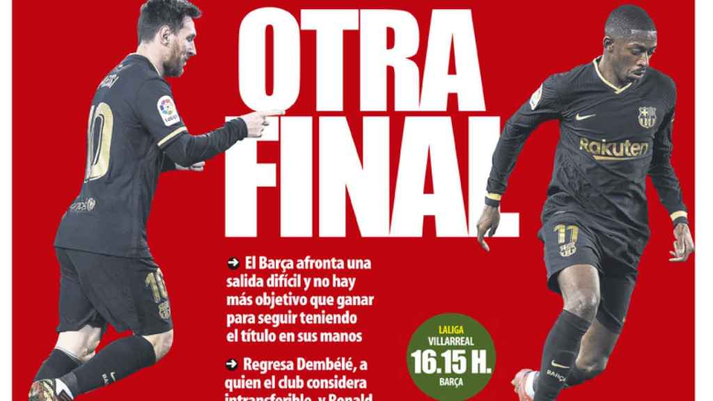 La portada del diario Mundo Deportivo (25/04/2021)