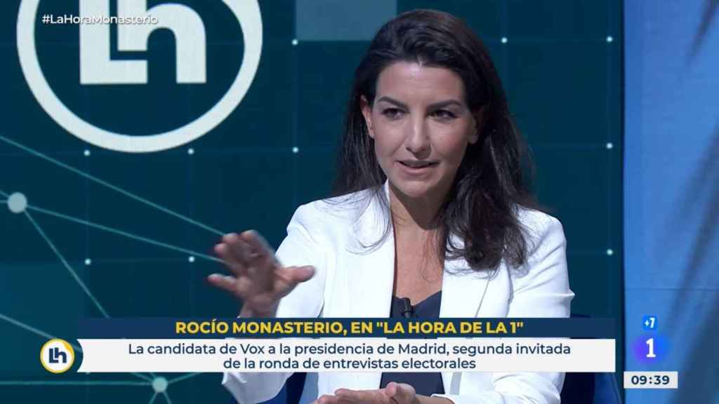 Rocío Monasterio en la entrevista en RTVE.